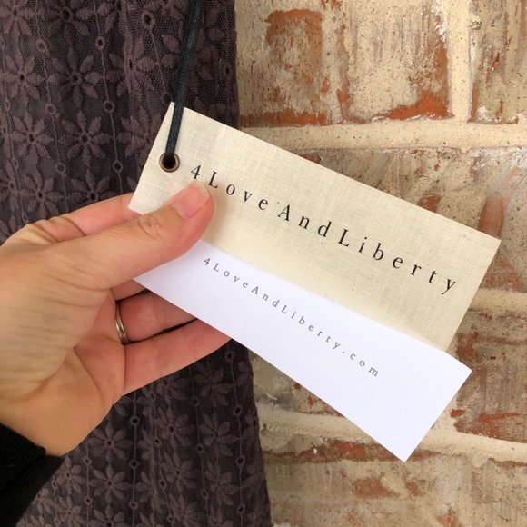 NWT Johnny Was 4 Love & Liberty Iva Embroidered Dress XS in Raisin - Picture 7 of 16